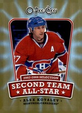 2008  O-Pee-Chee #2ND-AK Alex Kovalev  Second Team All Star     Canadians