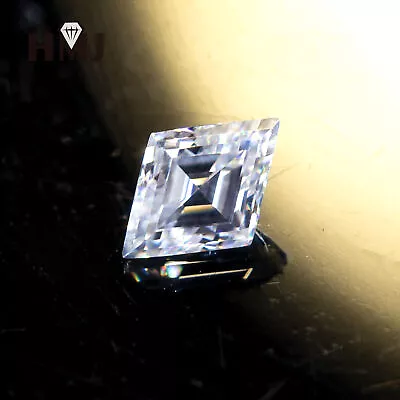 Square Cut Loose Moissanite Stone White Excellent VVS1 GRA Certificate All Size - Image 1 of 4