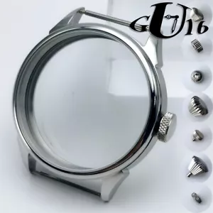 6497 Caja Reloj 42mm Acero Ajuste ETA 6497/6498 Movimiento Gaviota ST36 Reloj Hombre - Imagen 1 de 14