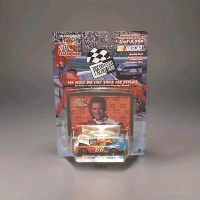 Darrell Waltrip #66 Ford Taurus Racing Champions Press Pass 1:64 Nascar DieCast  - Image 1 of 4