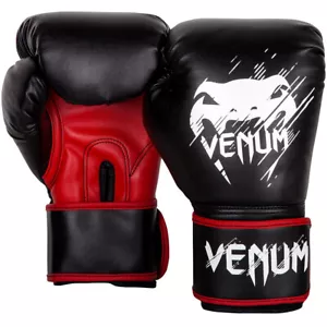 Venum Kids Contender Training Boxing Gloves - Black/Red - Picture 1 of 4