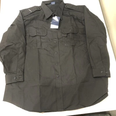 Proper Men's Black Long Sleeve Tactical Shirt 2XL Regular - Image 1 of 2