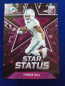 🌟 2022 Panini Donruss Elite Tyreek Hill BLACK #1/1 Star Status SSP DOLPHINS