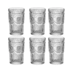 6 stk. 400ml Retro Vintage Trinkgläser Set Gläser Cognac Whiskey Cocktail. - Bild 1 von 7