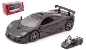MODELLINO AUTO STATICO KINSMART MCLAREN F1 GTR 1995 NERO CM 12 BOX - Foto 1 di 5