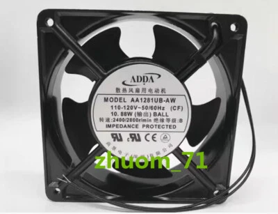 1PC ADDA 12cm AA1281UB-AW 12038 110V/120V 0.27A/0.23A cooling fan - Image 1 of 3
