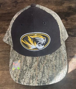 Mizzou Missouri Tigers 3D Logo Black Yellow Baseball Cap Camouflage Camo NCAA - Picture 1 of 3