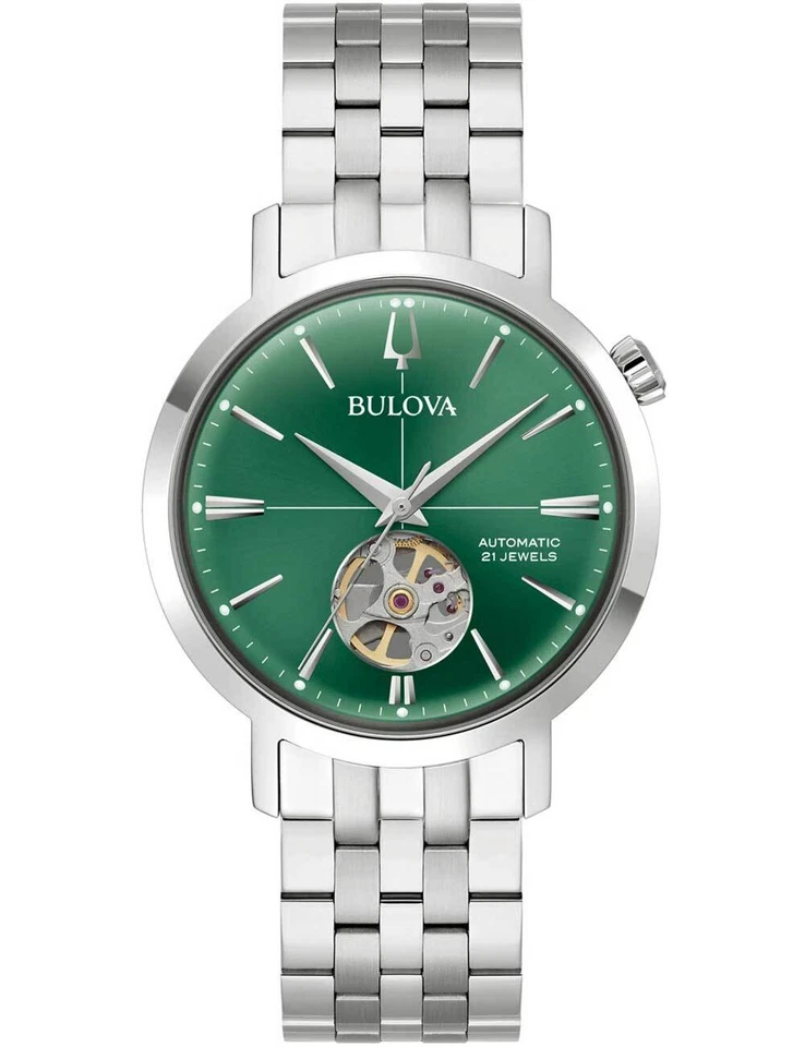 Bulova 96A319 Orologio Uomo Aerojet Automatico 38mm 3ATM