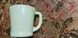 Vtg Fire King Jadeite Green Jade D Handle Mug Oven Ware Glass Coffee Cup - Picture 1 of 4