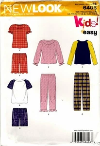 New Look 6406 Pantalones Cortos Niñas Niños Patrón de Costura Sin Cortar Talla 1/2-8 - Imagen 1 de 2