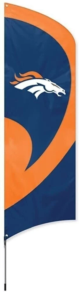 Party Animal TTDB Denver Broncos Tall Team Flag With Pole