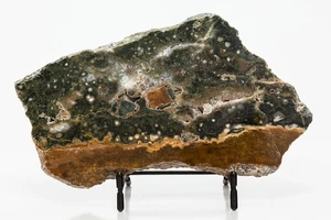 Losa pulida de jaspe océano rebanada piedra masaje decoración Reiki 227 mm 859 g H2288 - Imagen 1 de 12
