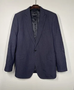 JAEGER Regent Mens Blazer Jacket | Boating Regatta | 100% Linen | Blue | 42L - Picture 1 of 14