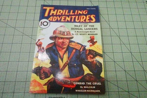 THRILLING ADVENTURES MAGAZINE JUNE 1933 vintage pulp reprint Adventure House - Picture 1 of 2