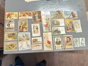 Lot of 20 Victorian Trading Cards Varying Condition. Check Condition. G38 - Picture 1 of 10