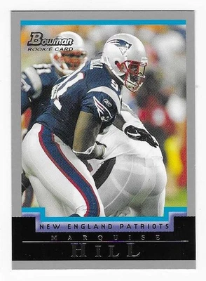 2004 Bowman Rookie Marquise Hill New England Patriots Football Card #128 RC - Image 1 of 2