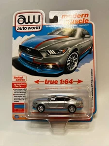 Auto World Modern Muscle - Ford Mustang GT King 2016 edición Premier (Ingot plateado - Imagen 1 de 2