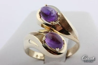 Amethyst Ring 8kt 333 er Gelb Gold Größe 55 Top! * - Bild 1 von 4