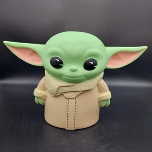 Star Wars The Mandalorian Grogu The Child PVC Figure Coin Bank Baby Yoda Disney - Picture 1 of 7