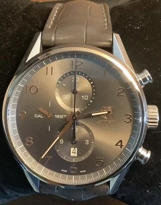 Reloj cronógrafo para hombre Tag Heuer Carrera esfera gris CAR2013-0 EPL9971 Foto 1 de 4