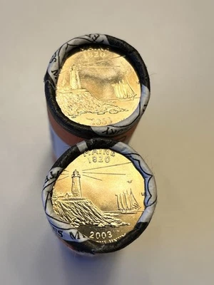 2003-P&D Maine State Quarters Mint Wrapped Rolls - Image 1 of 4