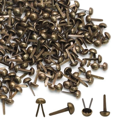 Bronze Tiny Brads Paper Fasteners 6 x 12mm for Paper Crafts 500 PCS - Image 1 of 4