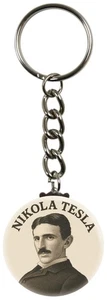 Keychain - Nikola Tesla Vintage Style Portrait Key Ring #10272 - Picture 1 of 2