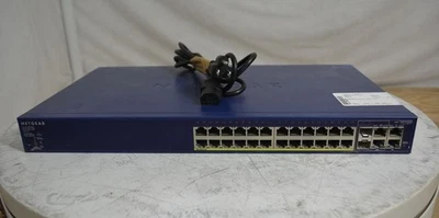 Netgear ProSafe FS728TPv2 Network Switch 24-Port SEE NOTES - Image 1 of 4