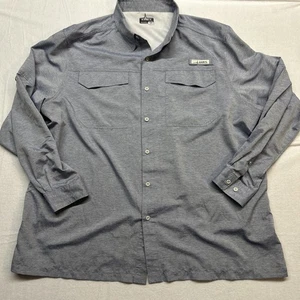 Habit Shirt Solar Factor UPF 40+ Herren belüftet Peacoat meliert Angeln Größe 2XL - Bild 1 von 6