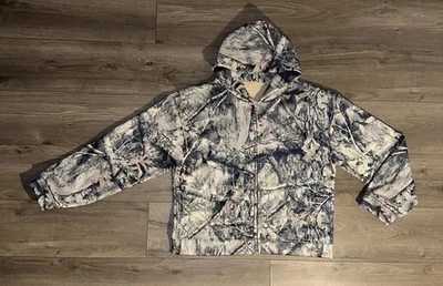 All Over Print Camo Full Zip Soft Fleece Hoodie Mens XL - Image 1 of 4