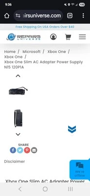 Xbox-one S AC adapter Power Supply - Image 1 of 3