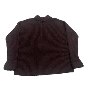 & Other Stories Chunky knit wool jumper women’s size small burgundy dark brown - Picture 1 of 7