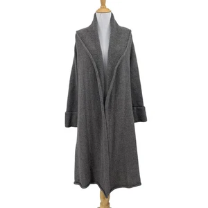 Soft Surroundings Cardigan Women S Small Grey Telluride Topper Chunky Open Front - Picture 1 of 15