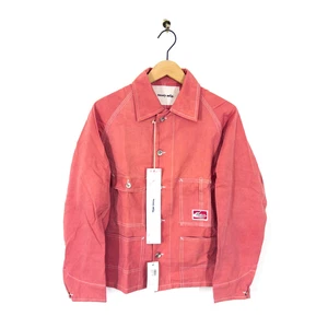 Chaqueta Story MFG Railroad Talla S Rosa Denim Trucker Chore NUEVA PRECIO DE VENTA SUGERIDO POR EL FABRICANTE £530 - Imagen 1 de 16