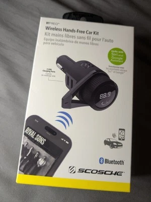 Scosche Wireless Hands-Free Car Kit With 2 USB Ports, Bluetooth As Well - Image 1 of 3