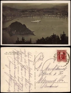San Sebastian Donostia / Donosti Blick auf die Stadt - Dampfer 1931 - Picture 1 of 3