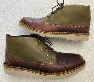 Clarks Herren Eastford Mittelbraun Leder Schnürstiefeletten Chukka Stiefel 8,5 M - Bild 1 von 11