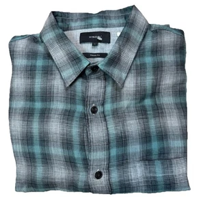 NWT Vince Classic Fit Long Sleeve Button Down Men’s Shirt L Woven Cotton Pocket - Picture 1 of 13