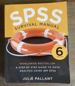 SPSS Survival Manual 6th Ed. Judy Pallant Guide Book Statistics  - Picture 1 of 3