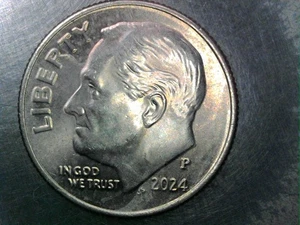 2024 p dime double ear lobe rare YES YES YES - Picture 1 of 21