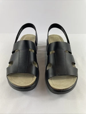 Ecco Corksphere Sandals Womens Size 8-8.5 Black Slingback Casual Comfort Slip on - Image 1 of 4
