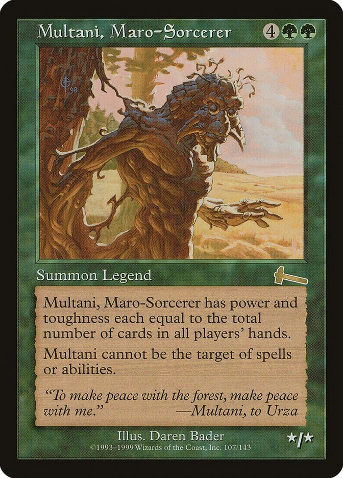 MTG Multani, Maro-Sorcerer  - Urza's Legacy #107 - Image 1 of 1