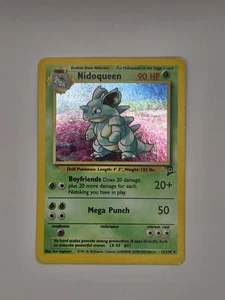 Nidoqueen 12/130 Holo - 2nd Edition Base Set 2 Pokemon Card - LP - Picture 1 of 3