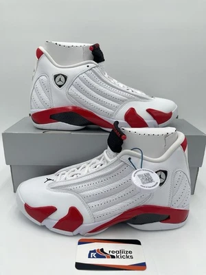 Mens Size 9 - Nike Air Jordan Retro 14 Candy Cane Rip Hamilton (487471-100) NEW! — 第 1/4 张图片