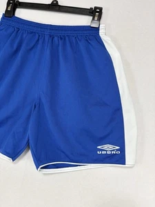 Vintage Umbro Shorts Blue Adult Size Mesium Athletic Soccer Swishy 90s EUC!! - Picture 1 of 6