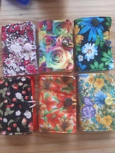 Nadelheft, Nadeletui, Nadelbuch, Nadeltasche für Nähnadeln - Blumen, Blätter - Bild 1 von 21
