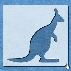 STENCIL KANGAROO AUSTRALIAN ANIMAL MYLAR PAINTING WALL ART CRAFTS 1 AIRBRUSH - Picture 1 of 42