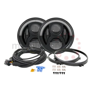 Land Rover 90 110 130 Defender 7" LED upgrade DRL headlamp kit Right Hand Drive - Picture 1 of 1