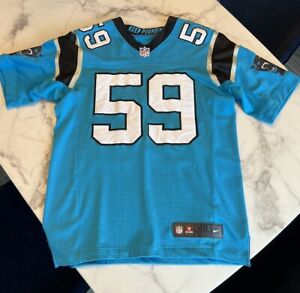 Authentic Luke Kuechly - Carolina Panthers NFL NIKE Elite Jersey Sz 40 - USED