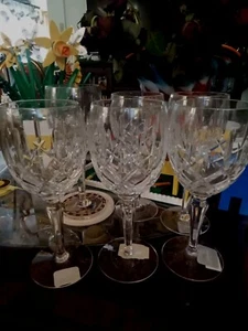 GORHAM LADY ANNE 7 5/8" WINE GOBLETS. RARE SIZE Set Of 6 Stickers & Signed - Picture 1 of 8